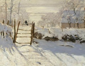 La pie (Saksağan) by Claude Monet