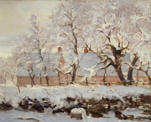 La pie (Saksağan) by Claude Monet