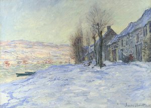 Lavacourt kar altında. 1878-81 civarında by Claude Monet