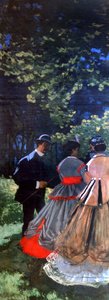 Çimlerde Öğle Yemeği, Sol Panel, 1865 by Claude Monet
