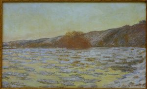 Buz sarkıtları, alacakaranlık etkisi by Claude Monet