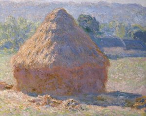 Saman yığınları, yaz sonu by Claude Monet