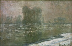 Matin brumeux, débâcle (Sisli bir sabahta buz) by Claude Monet