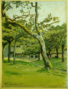 Ağaçların Altında Normandiya Çiftliği by Claude Monet