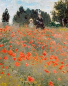 Haşhaşlar, Argenteuil çevresi (detay). Claude Monet