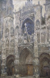 Rouen Katedrali, batı portalı, Harmony in Grey, 1894 by Claude Monet