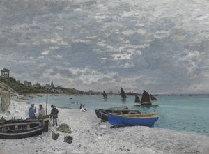 Sainte-Adresse Sahili, 1867 by Claude Monet