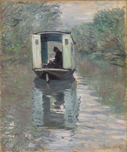Stüdyo Teknesi (Le Bateau-atelier) by Claude Monet