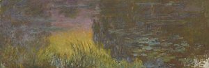 Nilüferler - Batan Güneş, 1914-1926 by Claude Monet
