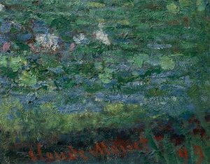 Nilüfer Göleti: Yeşil Uyum by Claude Monet