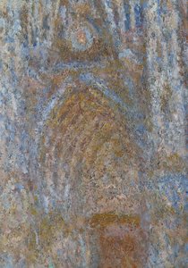 Cathedrale de Rouen, portal güneş sabahı, mavi uyum Detay. Claude Monet
