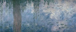 Nilüferler: Ağlayan Söğütlerle Sabah, 1914-18 (sağ kısım) by Claude Monet