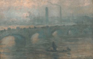 Waterloo Köprüsü, Sisli sabah by Claude Monet