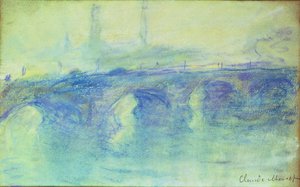 Waterloo Köprüsü, yaklaşık 1899 by Claude Monet