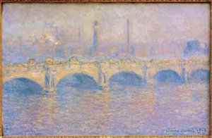 Waterloo Köprüsü, güneş etkisi (Waterloo Köprüsü, Sonne) by Claude Monet