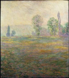 Giverny yakınlarındaki çayır by Claude Monet