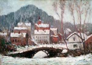 Kış Manzarası, 1895. by Claude Monet