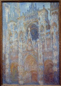 la katedrale de Rouen, le portal soleil matinal, harmonie bleu Boyama Claude Monet (1840-1926) 1893 Güneş. 0,91 x 0,63 m Paris, musee d