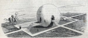 Claude Nicolas Ledoux (1736-1806) tarafından bir çiftlik bekçi evi projesi.