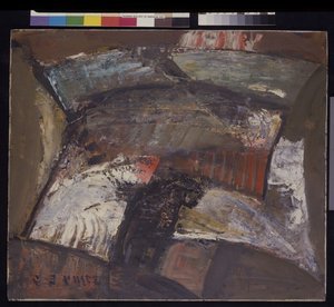 Soyutlama #3, c.1940 (panel, karton üzerine yağlı boya) by Clayton S. Price