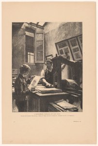 Yazıcı Liénard ve oğlu L'imprimeur Liénard et sons fils (nesne üzerindeki başlık) by Clement Bellenger
