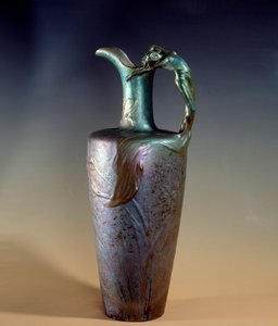 Art Nouveau: Toprak ve Metalik Avize, Clement Massier (1845-1917) 1893-1894 Paris, Musee d