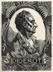 Denis Diderot (gravür) by Clement Serveau