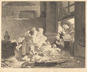 Çiftçinin Ailesi by Clément Pierre Marillier and Antoine Louis Romanet after Jean Honoré Fragonard