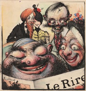 Le Rire dergisi için kapak tasarımı, 1896. by Clément Rochel