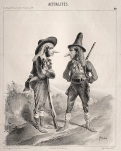 Haber: Ayağa kalk! ...Selam! bu güzel olacak!..., 1841. by Clémente Pruche