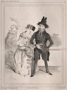 Karnaval pochades: Tekil! bana Philibert Désormeaux, 1842 olduğumu söylüyor.