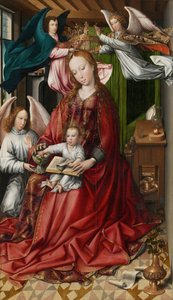 Melekler Tarafından Taçlandırılan Bakire ve Çocuk, 149095. by Colyn de Coter