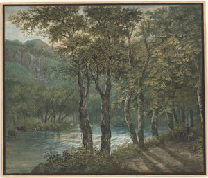 Sihl Nehri Boyunca Ağaçların arasından Süzülen Güneş Işığı