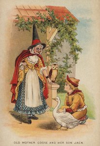 Tekerleme: Yaşlı Anne Kaz ve Oğlu Jack (chromolitho)