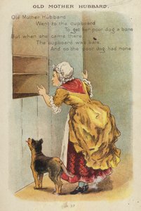 Tekerleme: Yaşlı Anne Hubbard (chromolitho)