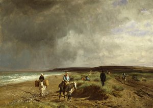 Villers yakınlarındaki sahil, 1859 dolayları by Constant Emile Troyon