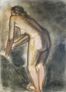 Çıplak durmak, Constant Permeke (1886-1952). Belçika, 20. yüzyıl.