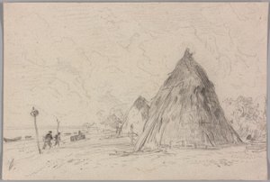 Samanlıklı Manzara by Constant Troyon