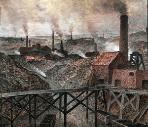 Kara Ülkede (tuval üzerine yağlı boya by Constantin Emile Meunier