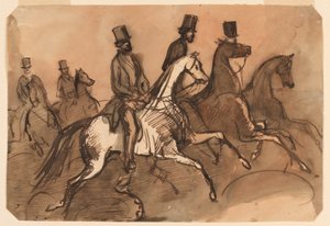 Atlı Adamlar by Constantin Guys