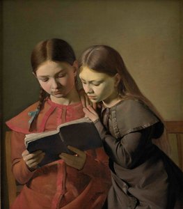 Signe ve Henriette Hansen, sanatçının kız kardeşleri, 1826.