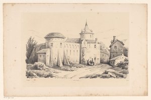 köyde kale Manzara (dizi adı) by Constantinus Cornelis Huysmans