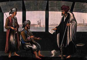 Araplar Gemide Swiftsure, Joseph Constantine Stadler (fl.1780-1812) tarafından oyulmuş, I. White, Londra tarafından yayınlanmıştır.