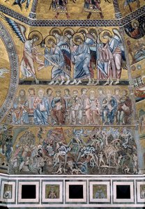 Son Yargı Aşağı Şeytan lanetlerin ruhlarını yiyor - Mozaiklerin detayı, ca1270