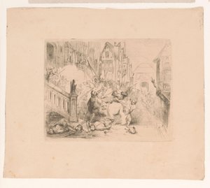 Frans Hercules van Anjou Antwerp'ten sınır dışı edildi by Corneille Seghers