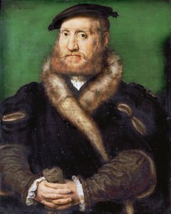 Rönesans: Kürk mantolu sakallı bir adamın portresi, Corneille de Lyon (1500/10-1575)