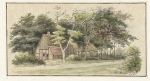 Ağaçlar arasında çiftlik by Cornelis Bernardus Buijs