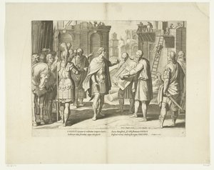 Karel V laat een klooster bouwen, 1555, nr. 8 Sahneler het leven van Karel V (dizi adı) İmparator Charles V.