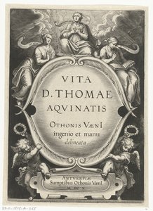Başlık baskısı: Otto van Veen, Vita D. Thomae Aqvinatis, Antwerp, 1610 Aziz Thomas Aquinas