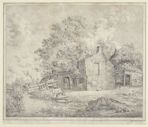 su üzerinde çiftlik by Cornelis Borsteegh